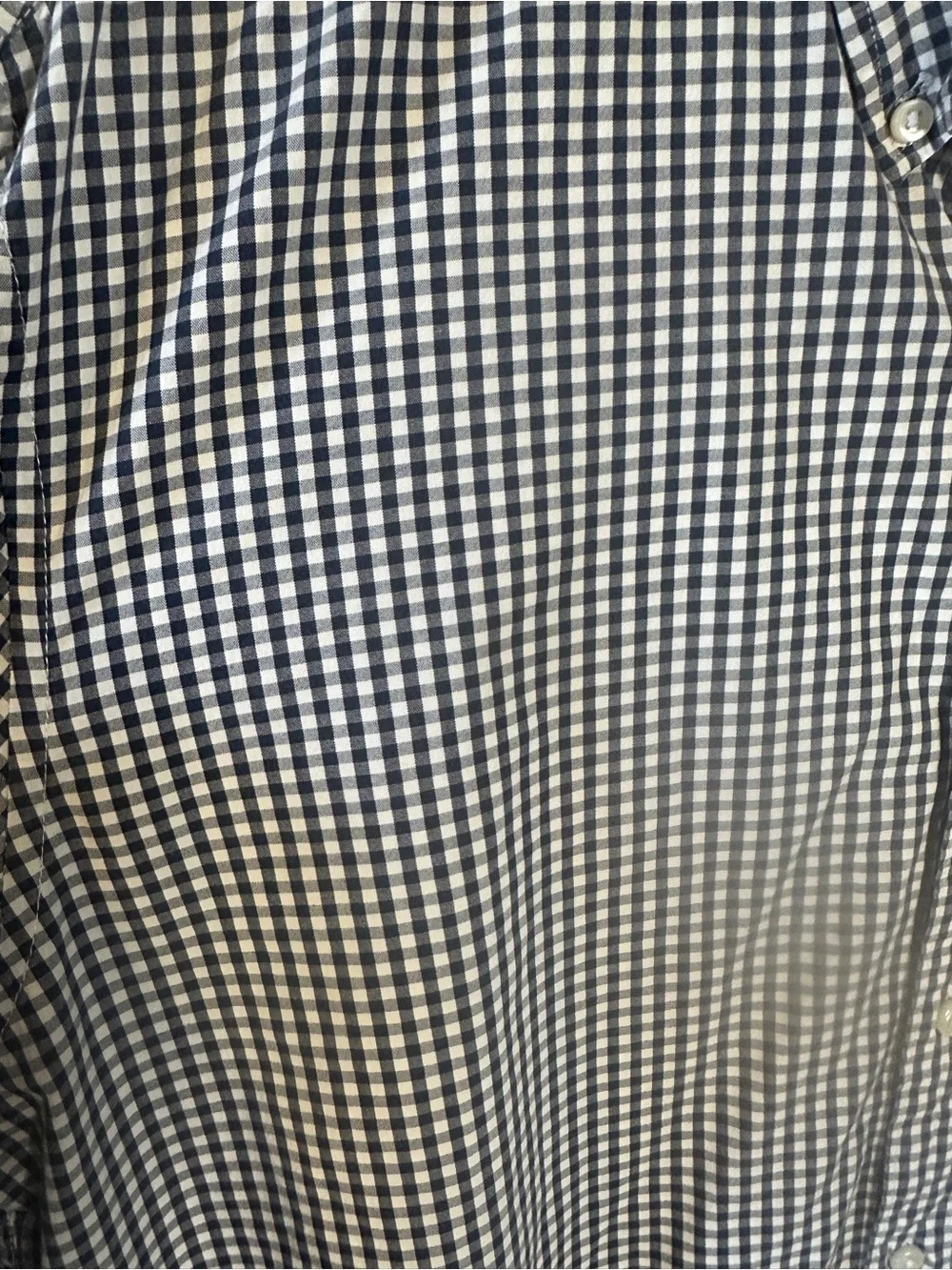 J.Crew Secret Wash Stretch Gingham Button Down Shirt Organic Cotton Preppy Slim